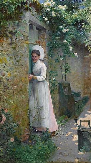 Frank Crawford Penfold By the Garden Door china oil painting image